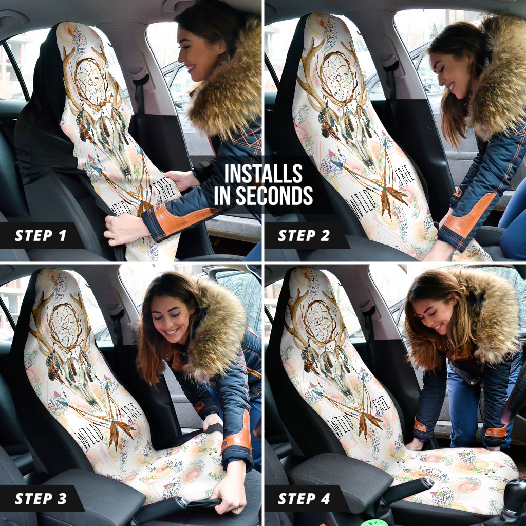 Deer Boho Dream Catcher Wild Free Car Seat Covers 211601