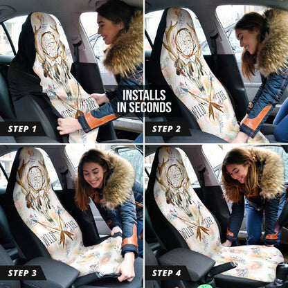Deer Boho Dream Catcher Wild Free Car Seat Covers 211601