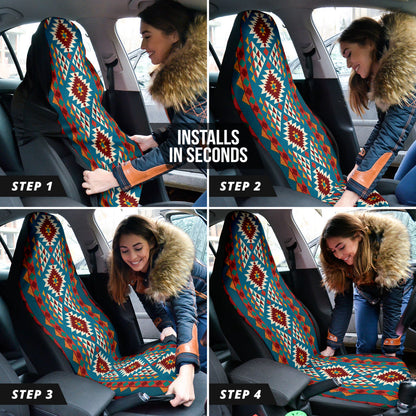 Colorful Boho Chic Bohemian Aztec Car Seat Covers 212101