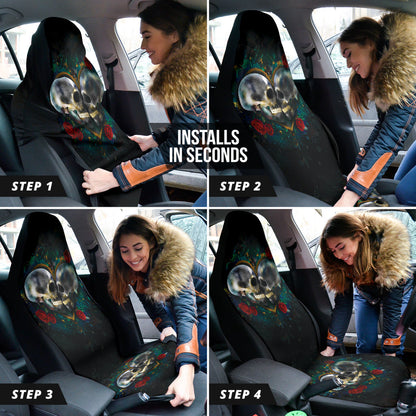 Skull Love Car Seat Covers Amazing Gift Ideas 212801