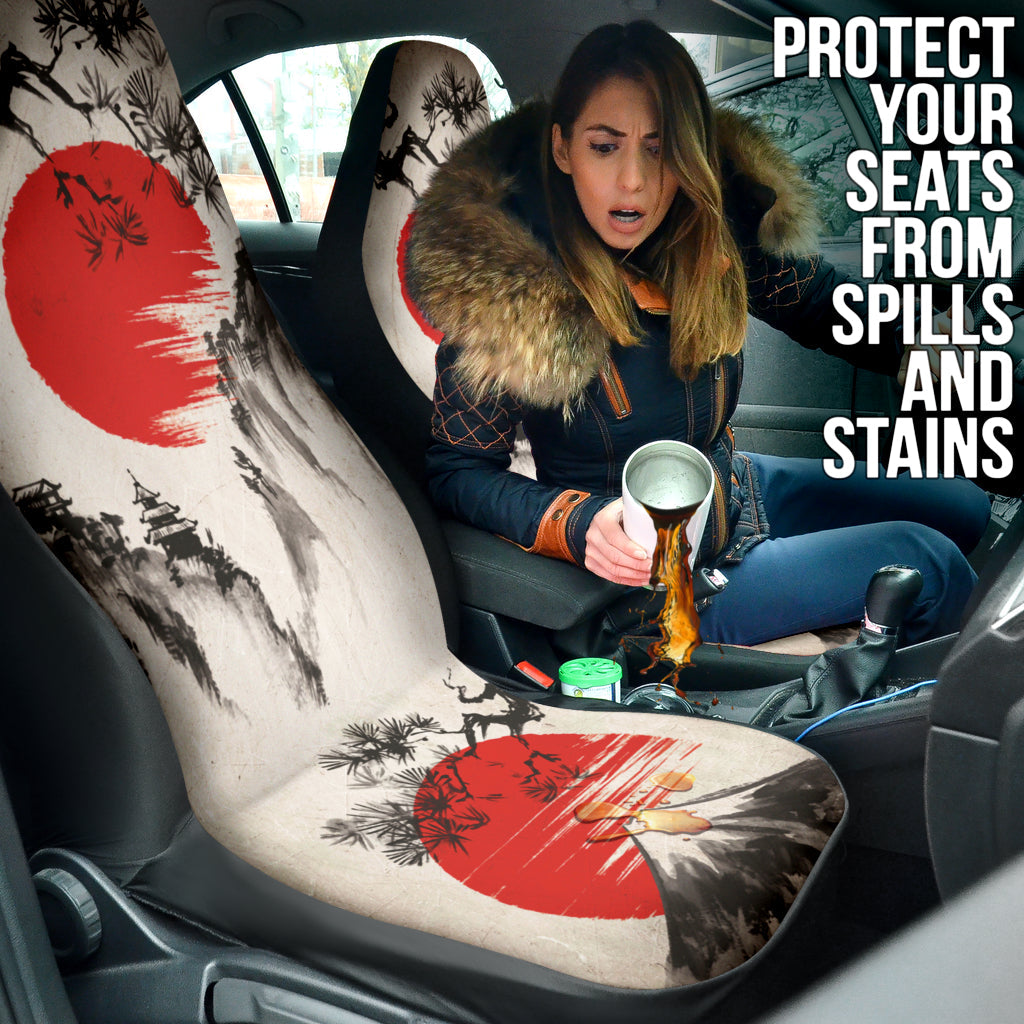 Japan Mountain Landscape Car Seat Covers 212801