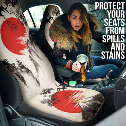 Japan Mountain Landscape Car Seat Covers 212801