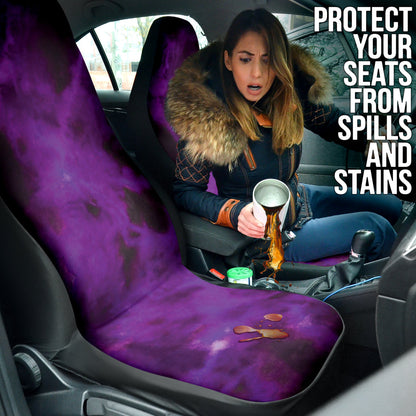 Purple Tie Dye Grunge Car Seat Covers Car Accessories Style 1 211401