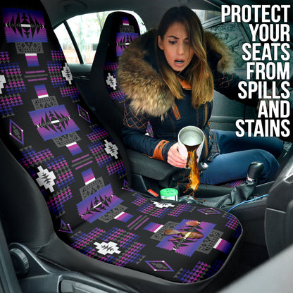 Seven Tribes Purple Car Seat Covers 212301