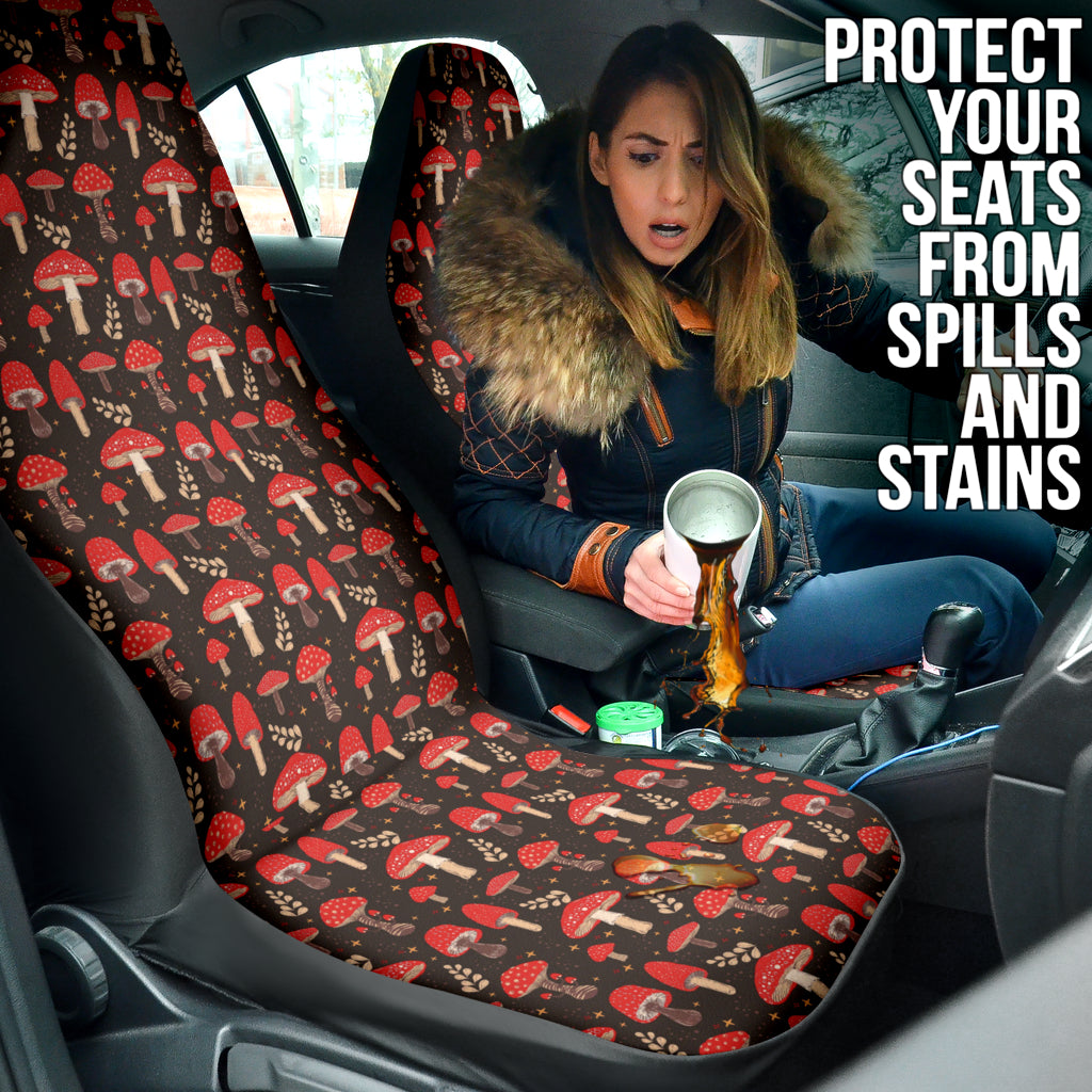 Red Mushroom Car Seat Covers 212301