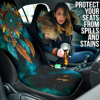 Print Dreamcatcher Sunflower Boho Universal Car Seat Covers 211801