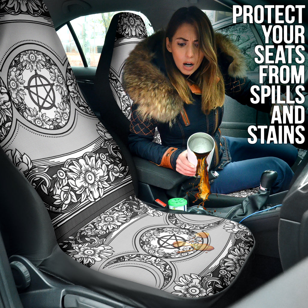 Triple Moon Floral Car Seat Covers 210402