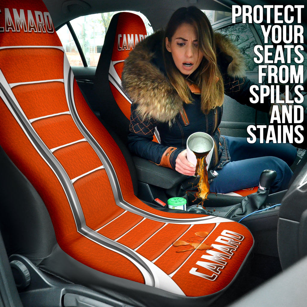 Camaro Hugger Orange Car Seat Covers 211401