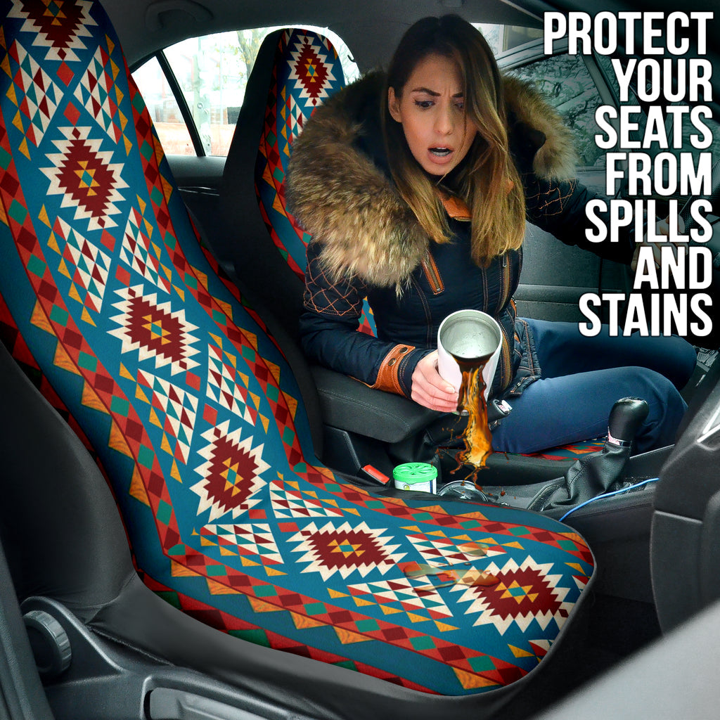 Colorful Boho Chic Bohemian Aztec Car Seat Covers 212101