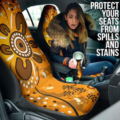 Australia Aboriginal Art In Spring Style Car Seat Covers 2 212501