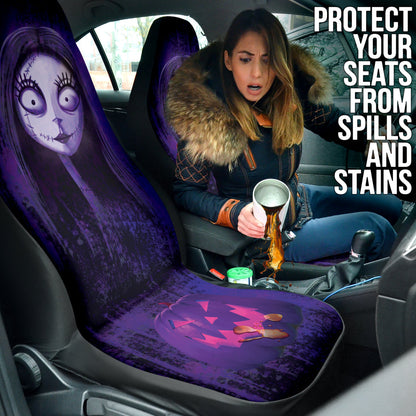 Sally & Pumpskin Nightmare Before Christmas Cartoon Car Seat Covers 212901