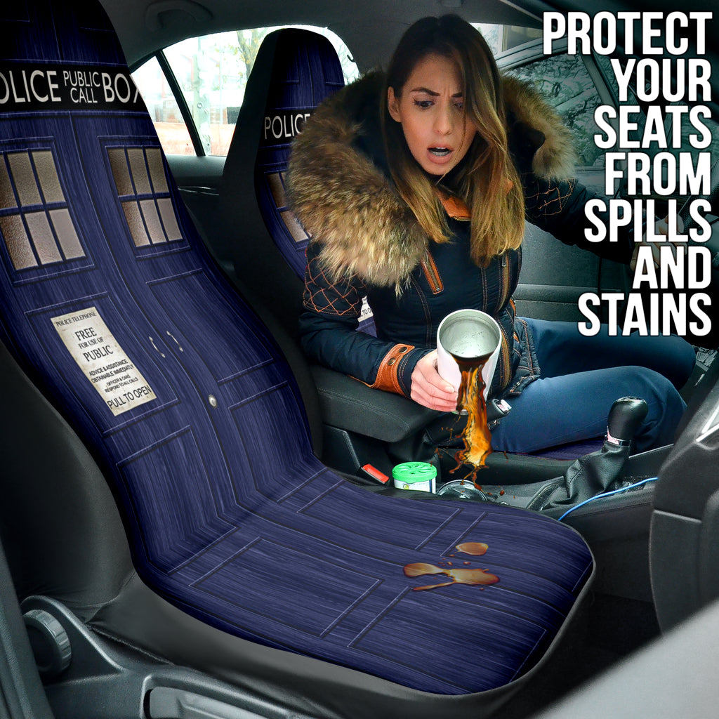 Doctor Who Police Public Call Box Car Accessories Car Seat Covers 213001