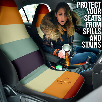 Retro Orange Car Seat Covers 210202