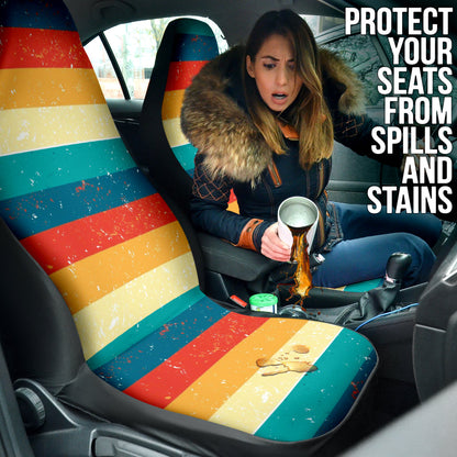 Retro Line Colorful Car Seat Covers 210202