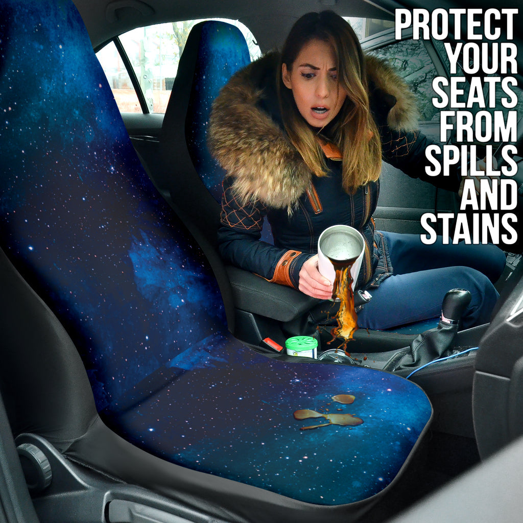 Blue Galaxy Car Seat Covers 210101
