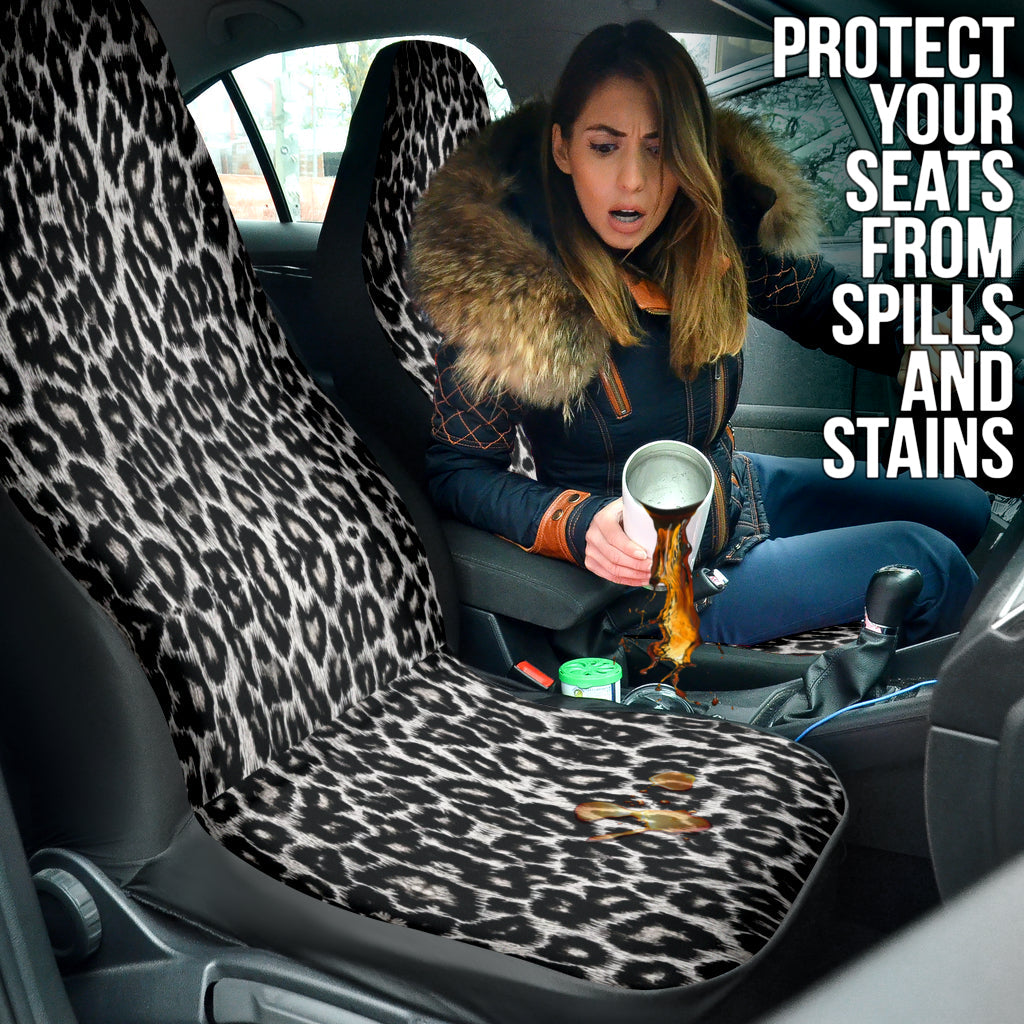 Leopard Black Skin Car Seat Covers 211701
