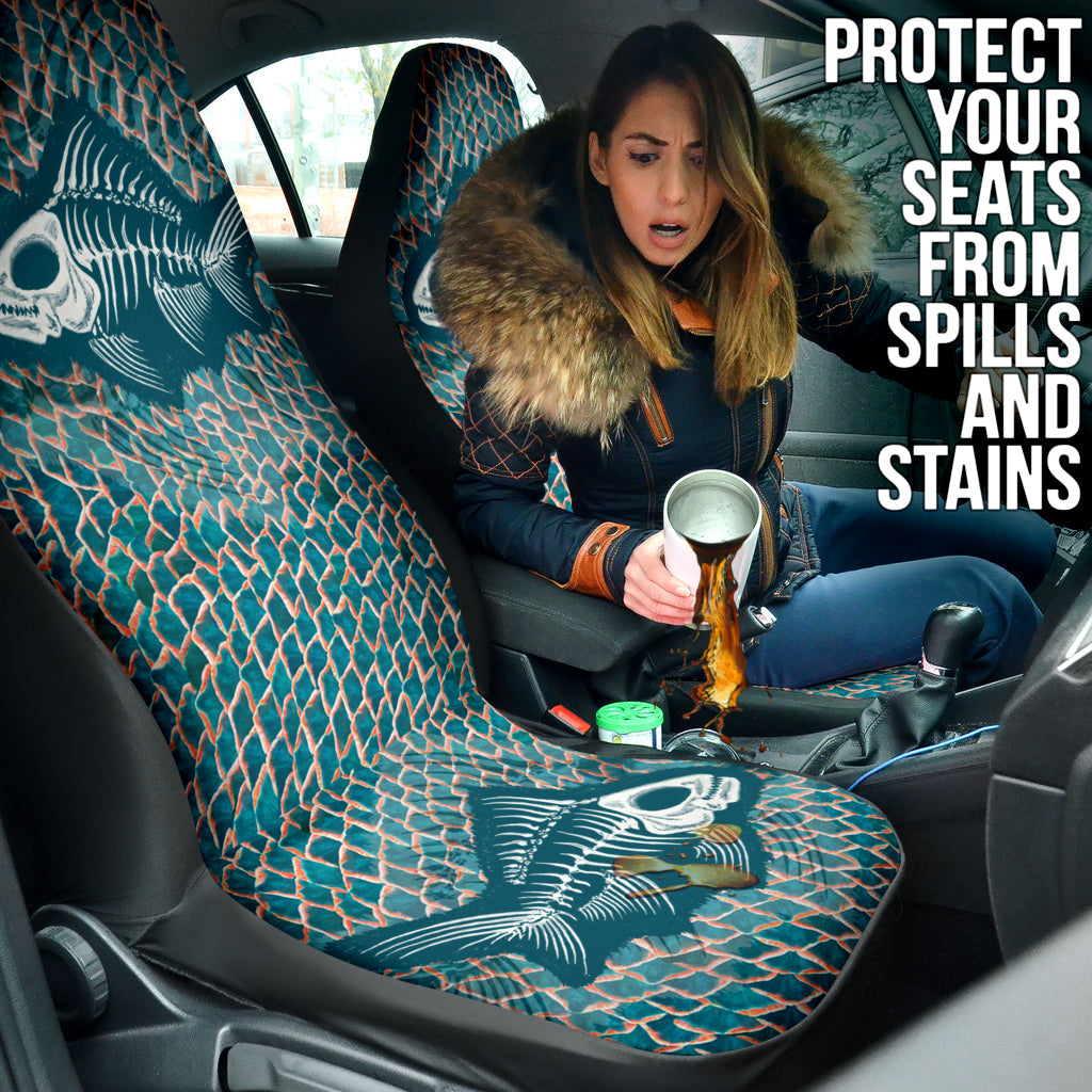 Fish Bone Art Fishing Car Seat Covers 211401