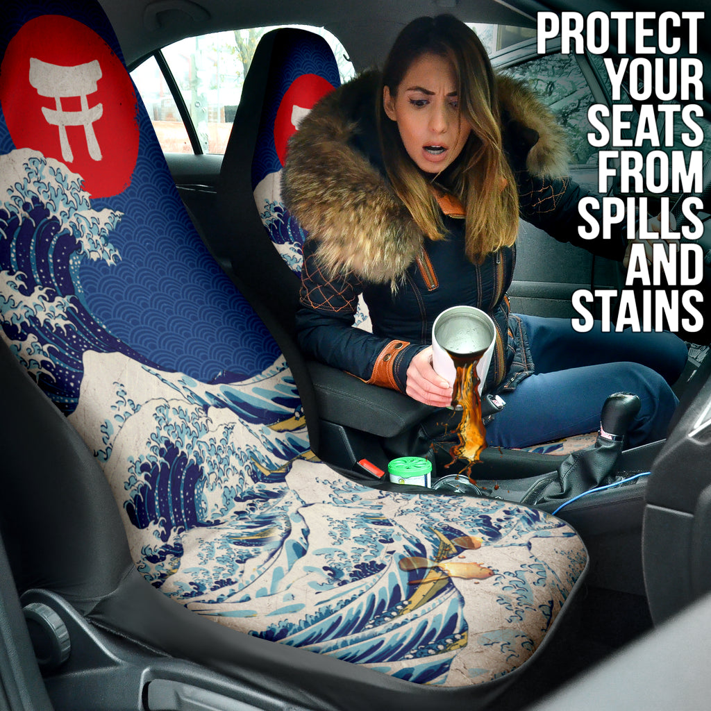 Japan Waves Art Gift Car Seat Covers 212801