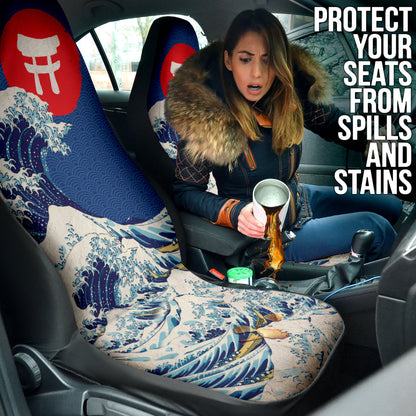 Japan Waves Art Gift Car Seat Covers 212801