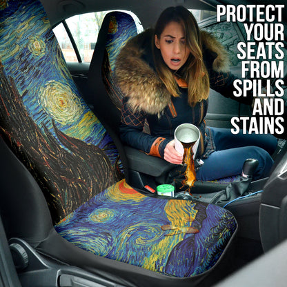 Starry Night Van Gogh Car Seat Covers Amazing Best Gift Ideas 212401