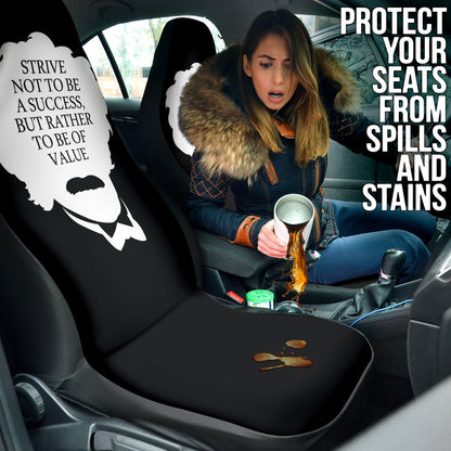 Compliment Quote Strive Not To Be A Success, But Rather To Be Of Value Car Seat Covers Style 1 213101
