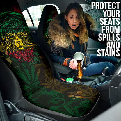 Jamaica and Rasta Lion Car Seat Covers 211701