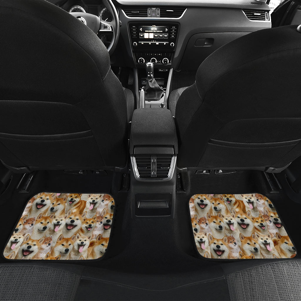 Shiba Inu Full Face Car Floor Mats 211302