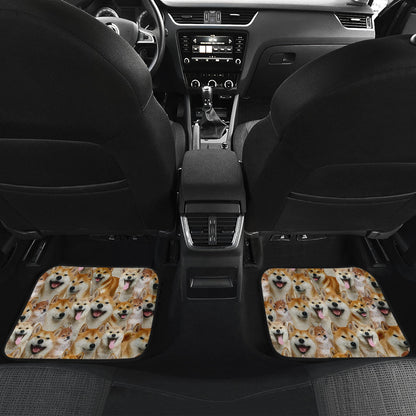 Shiba Inu Full Face Car Floor Mats 211302