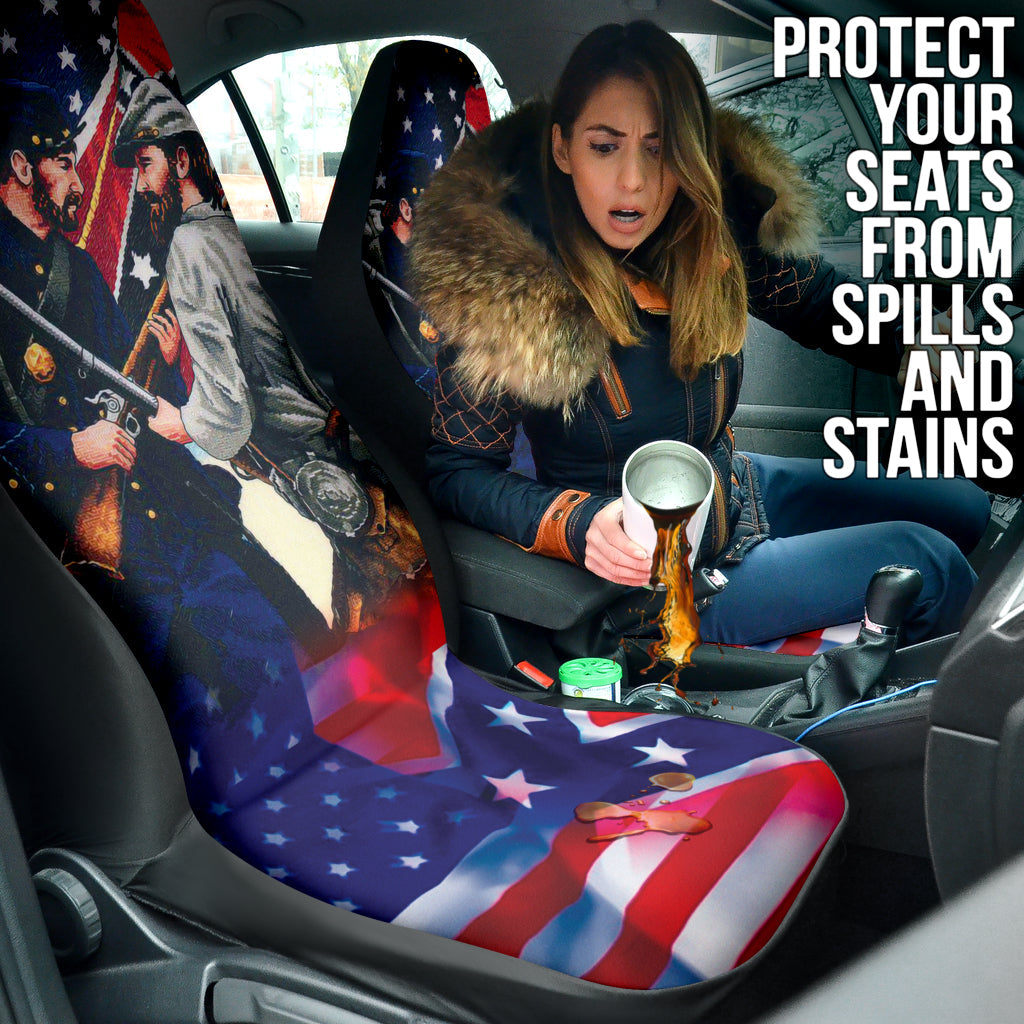 US American Civil War Car Seat Covers Style 1 213001