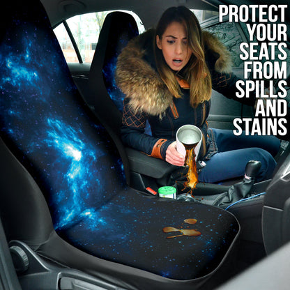 Blue Dark Galaxy Car Auto Seat Covers 210101
