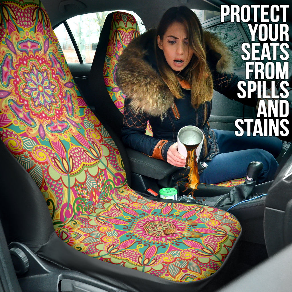 Life With Colors Mandala Car Seat Covers 212501