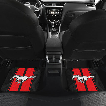 Red Ford Mustang Fastback Muscle Car Floor Mats 210302