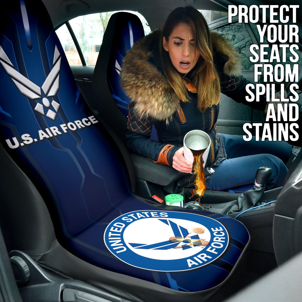 US Air Force Abstract Car Seat Covers 210402