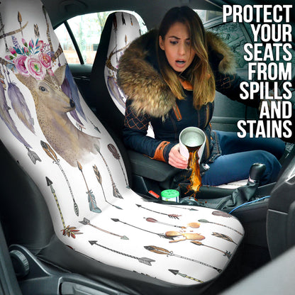 Deer Boho Arrow Feather Car Seat Covers 211601