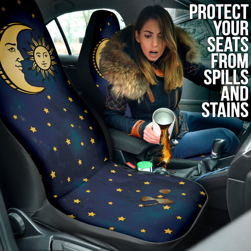 Celestial Sun And Man In Moon Car Seat Covers Style 2 210302