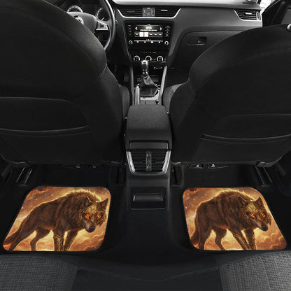 Epic Celestial Wolf Warrior Digital Printing Car Floor Mats 211402