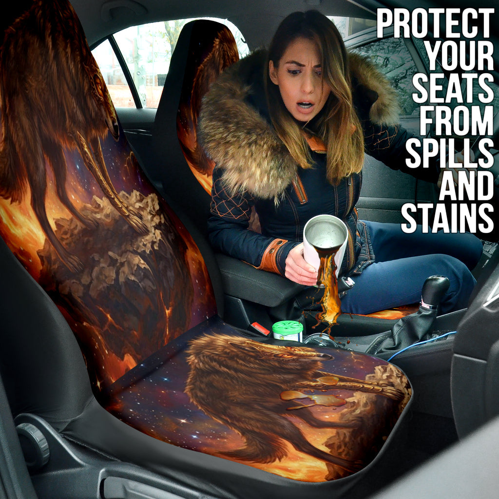 Cosmic Wolf Warrior Fantasy Art Car Seat Covers 211402