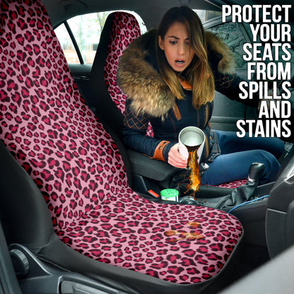 Leopard Pink Skin Car Seat Covers 211701
