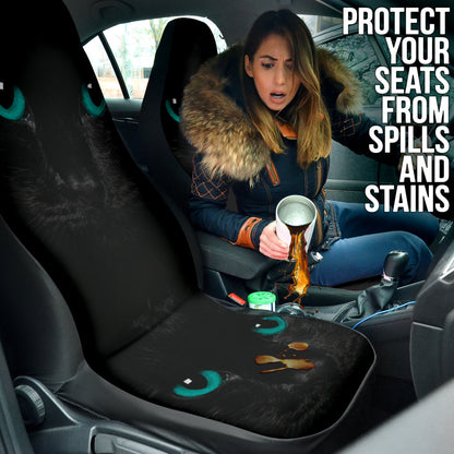 Green Cat Eyes Car Seat Covers 211302