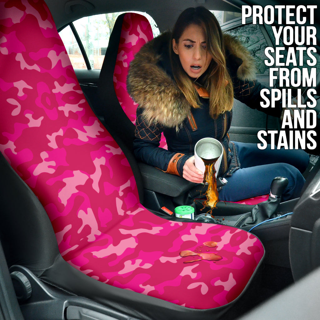 Pink Camouflage Car Seat Covers 211601