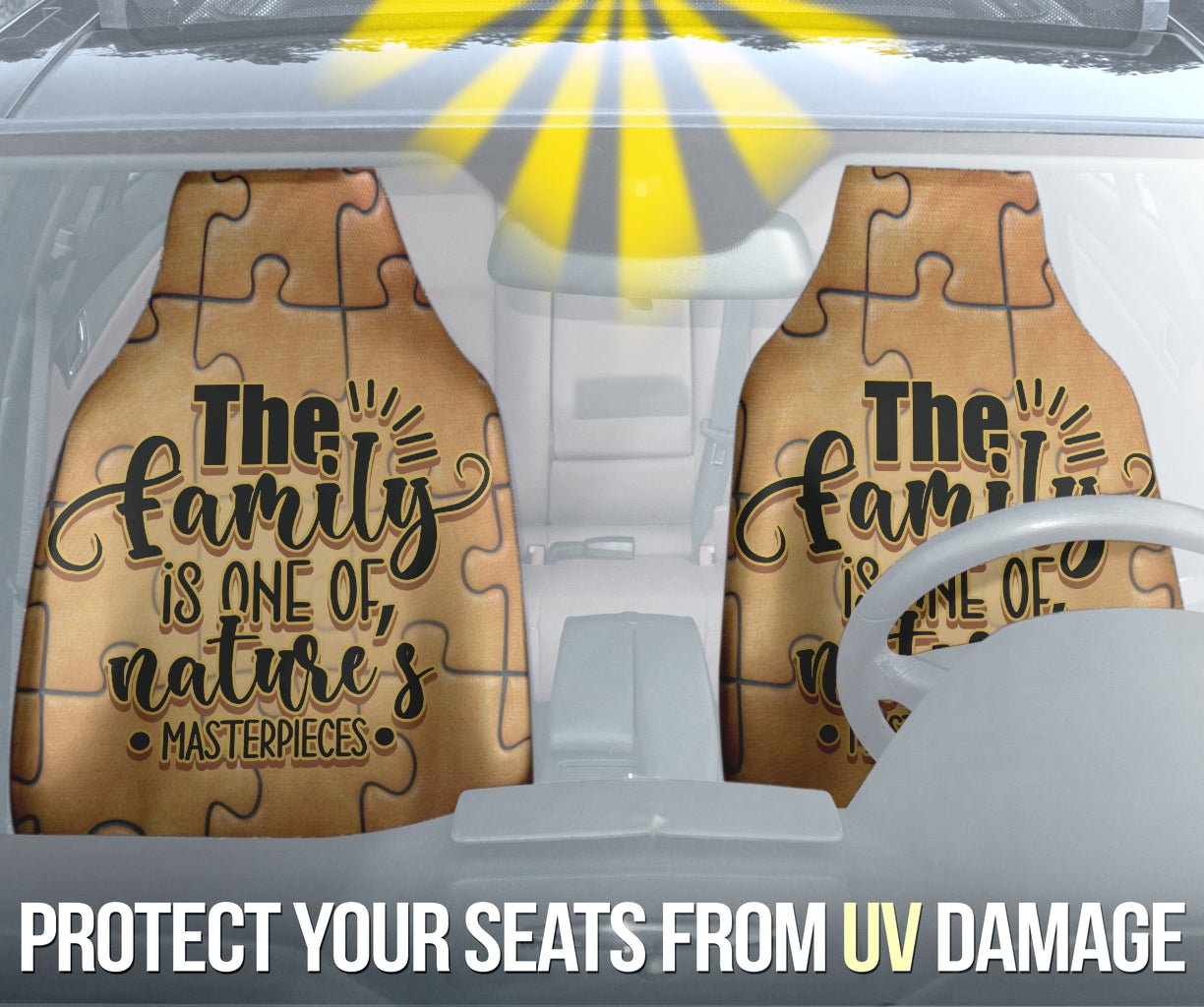 Family Quote The Family Is One Of Nature Masterpieces Car Seat Covers Style 2 210102