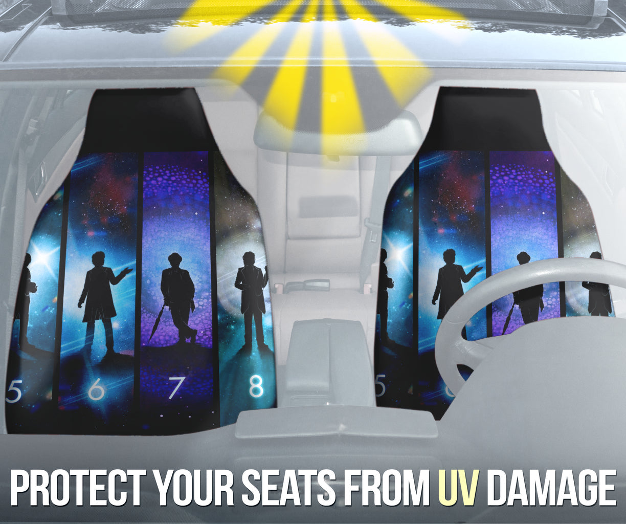 Doctor Who Art Car Seat Covers Amazing Gift Ideas Version 2 211302