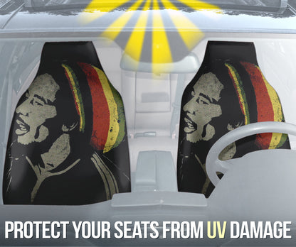 Reggae Rasta Bob Marley Lifestyle Graphic Car Seat Covers Version 2 211502