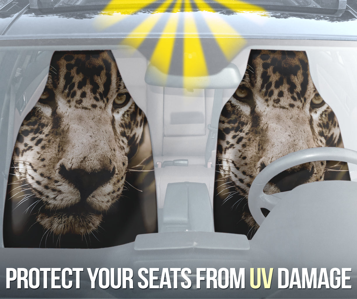 Amazing Jaguar Printing Car Seat Covers 211302