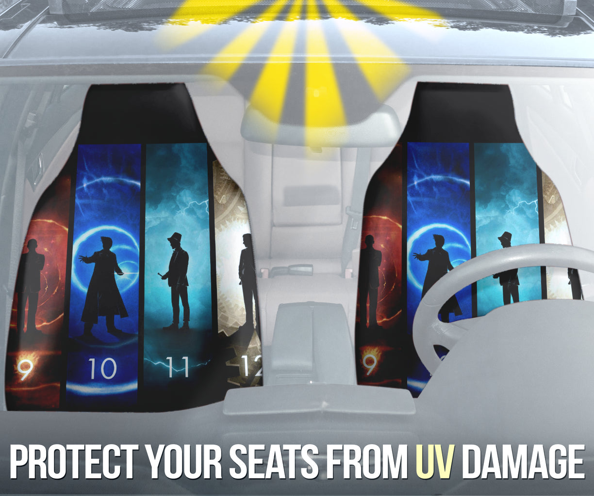 Doctor Who Art Car Seat Covers Amazing Gift Ideas Version 3 211302