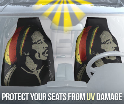 Reggae Rasta Bob Marley Lifestyle Graphic Car Seat Covers Version 1 211502