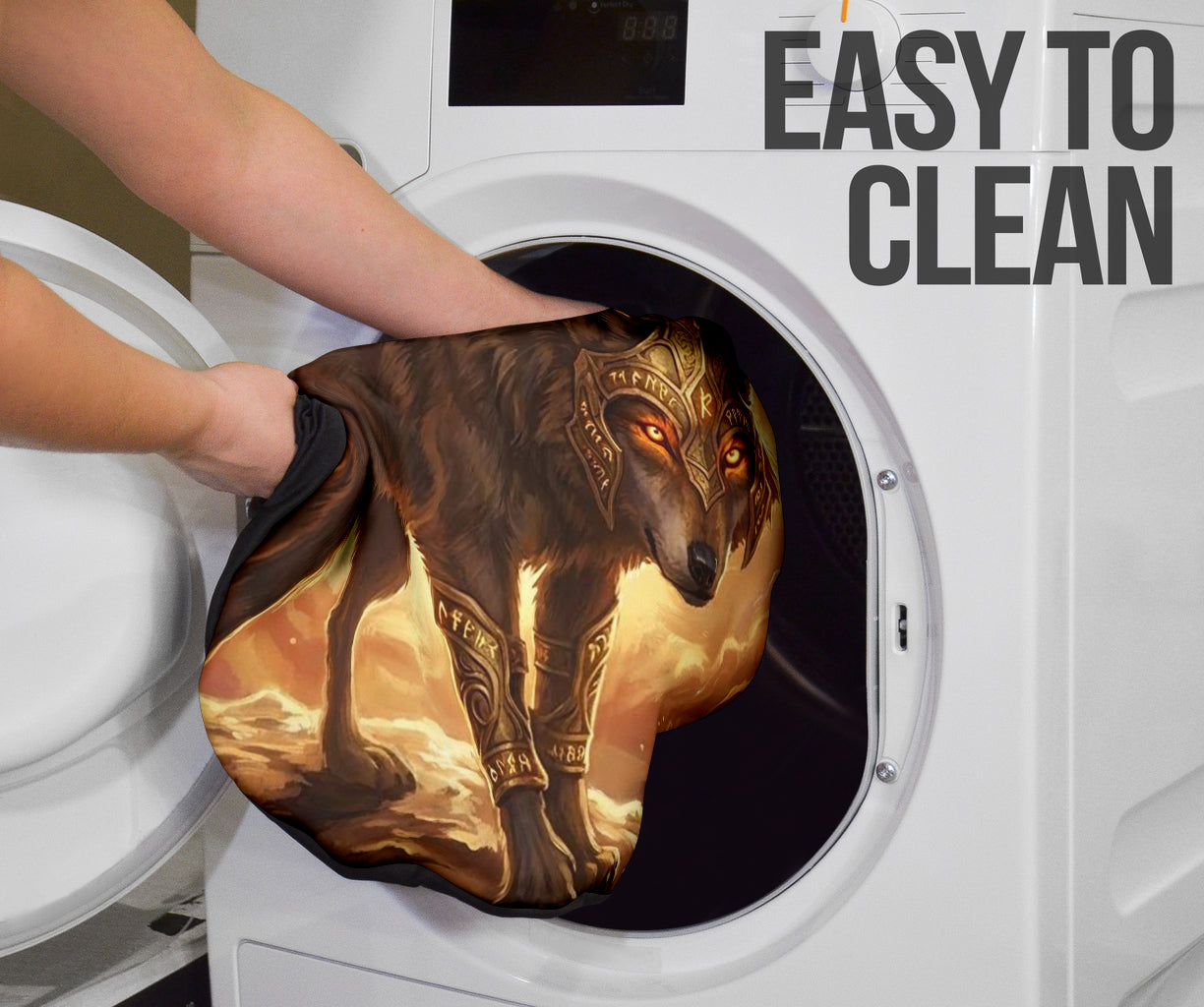 Epic Celestial Wolf Warrior Digital Printing Car Seat Covers 211402