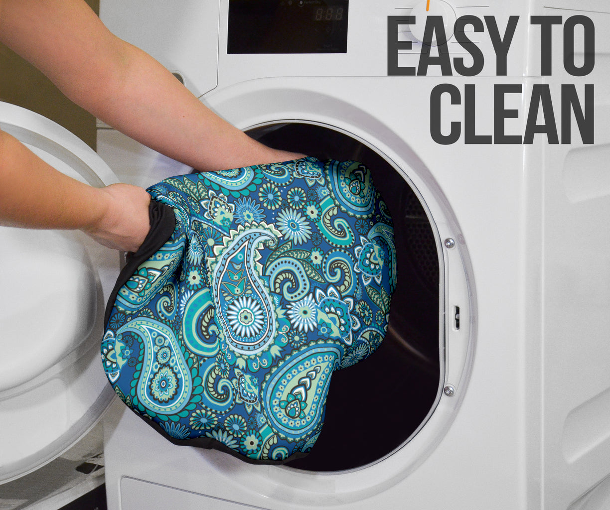 Blue Paisley Pattern Car Seat Covers 212201