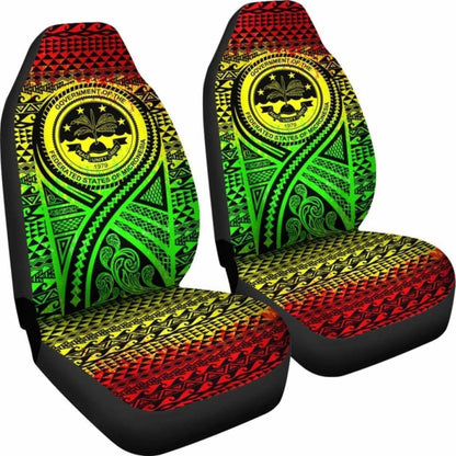Fsm Car Seat Cover - F S M Seal Polynesian Tattoo Reggae - 9 174914 - YourCarButBetter