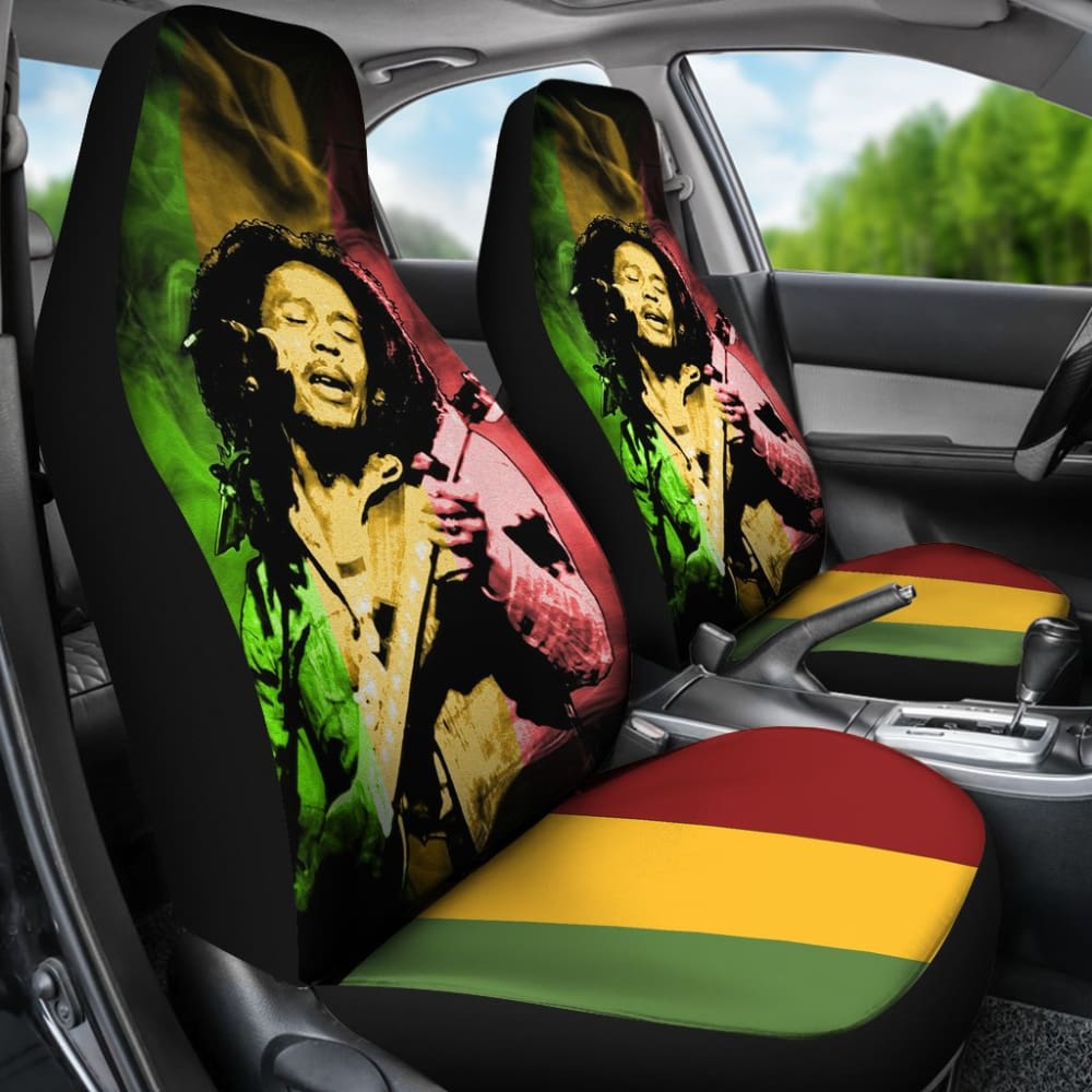 Full Set Bob Marley Rasta Car Seat Covers 210703 - YourCarButBetter